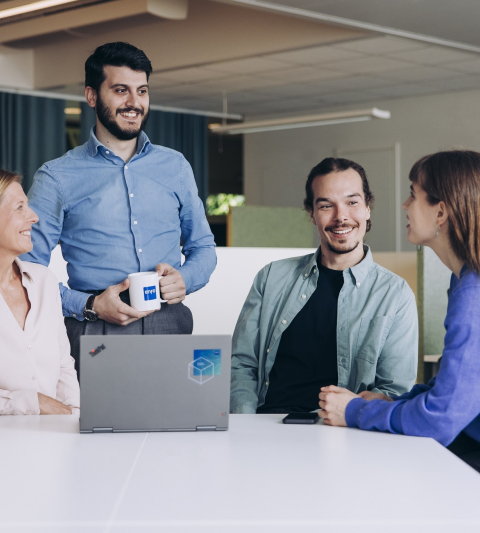 Group of people discussing